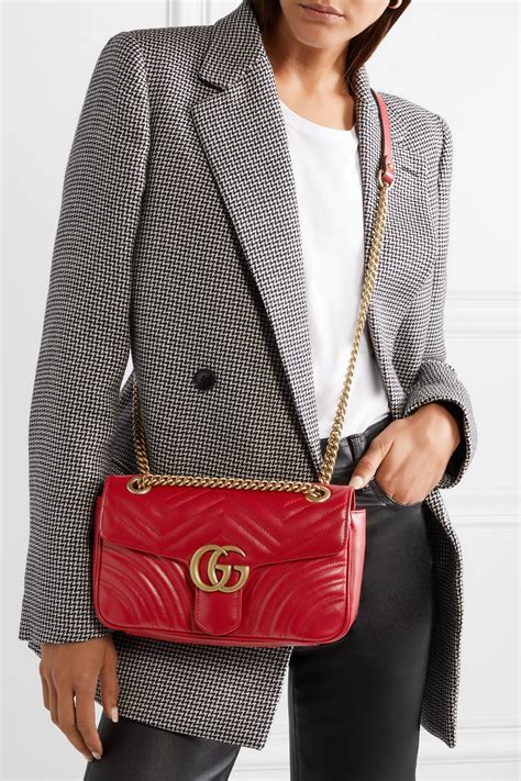 gucci marmont small red|Gucci gg marmont small shoulder bag.